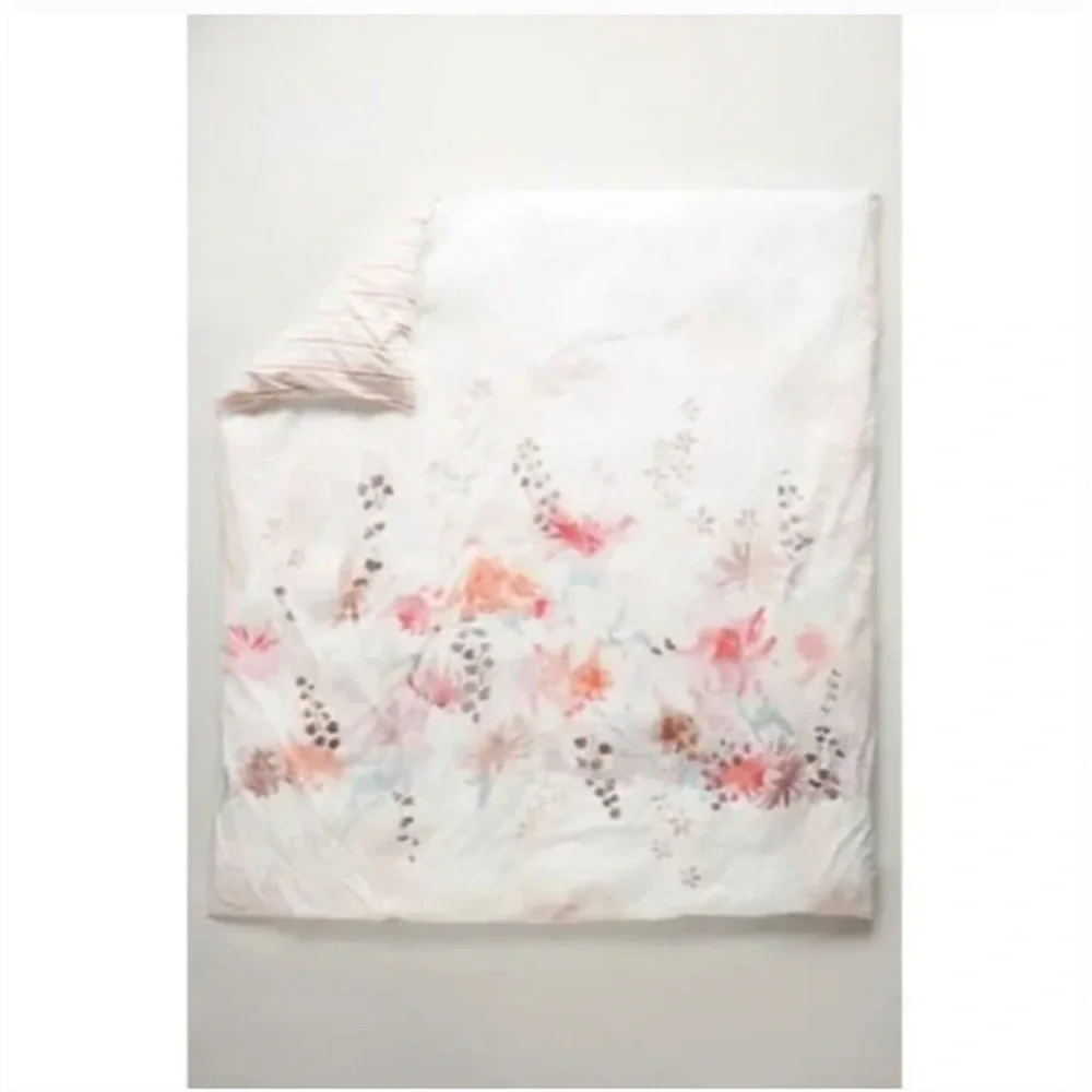 Anthropologie Lelie Duvet Cover Floral Size Queen NWT
